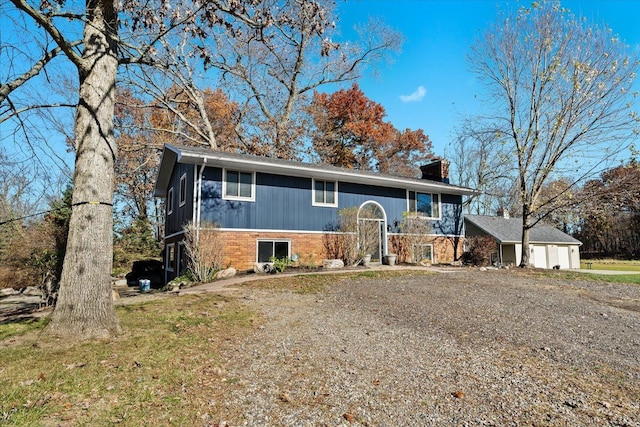 view of raised ranch