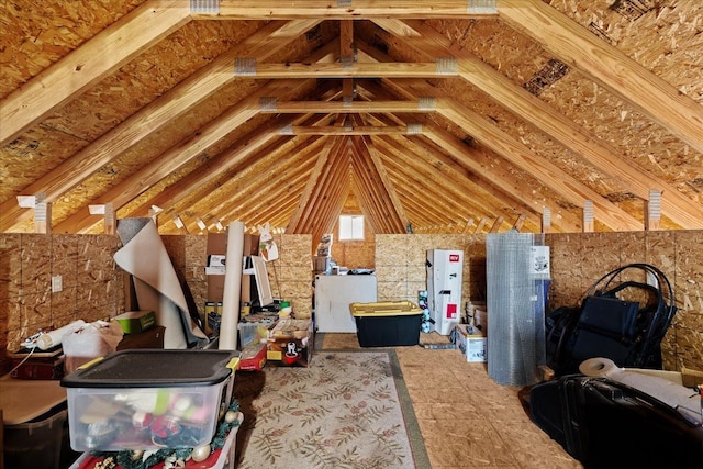 view of attic