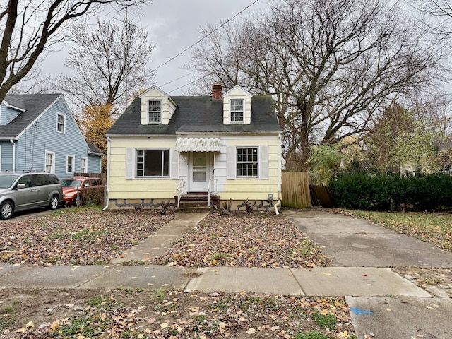 view of cape cod-style house