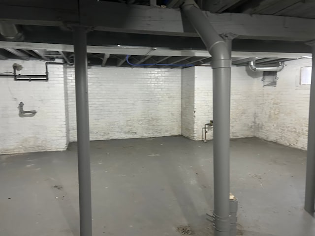 view of basement