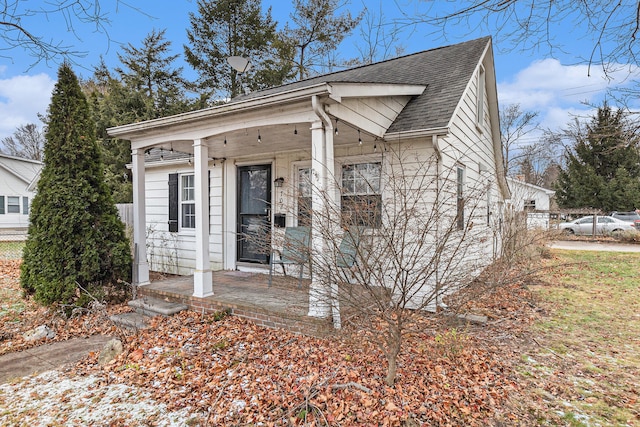 bungalow-style house featuring a porch