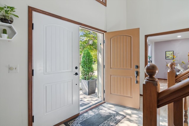 view of entrance foyer