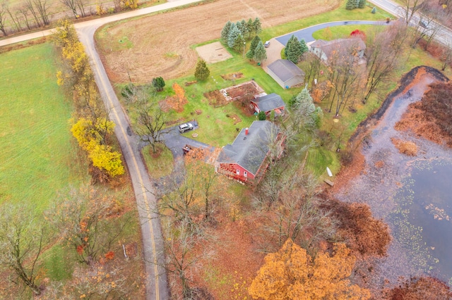 bird's eye view featuring a rural view