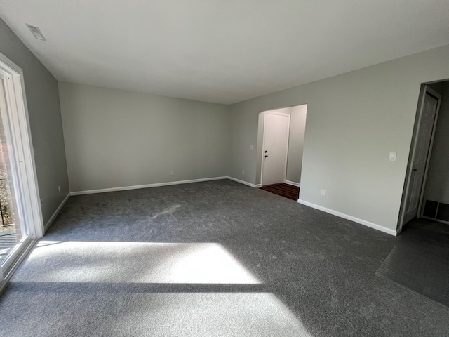 view of carpeted empty room