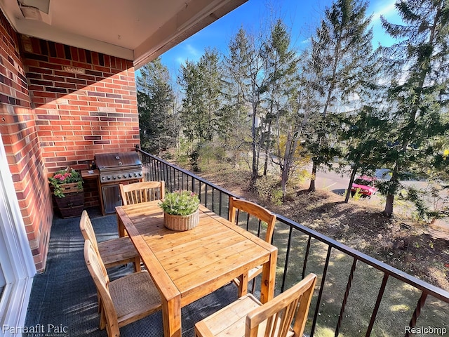 balcony with grilling area