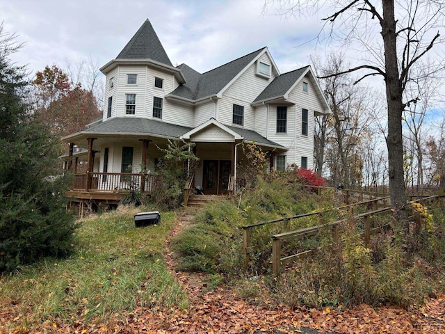 victorian house with a porch