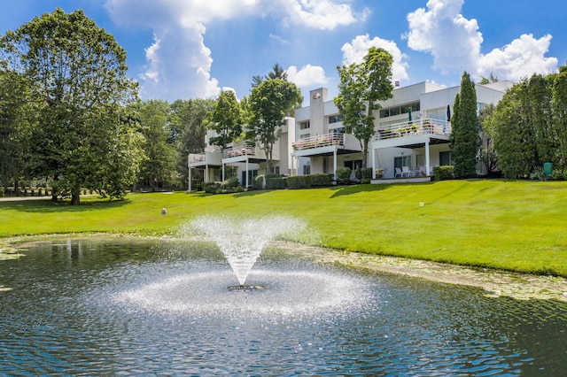 view of water feature