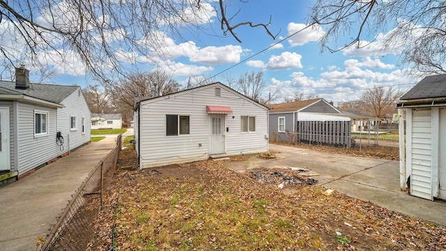 view of back of property