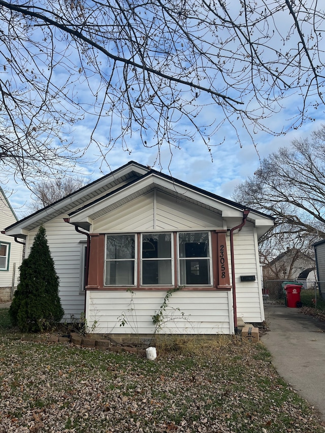 view of side of home