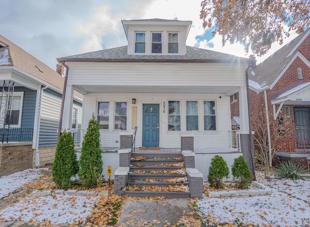 bungalow with a porch