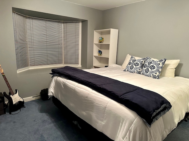 bedroom with carpet floors