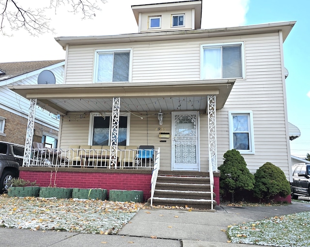 view of front facade with a porch