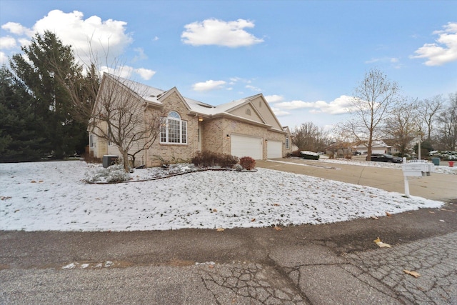 view of property with a garage