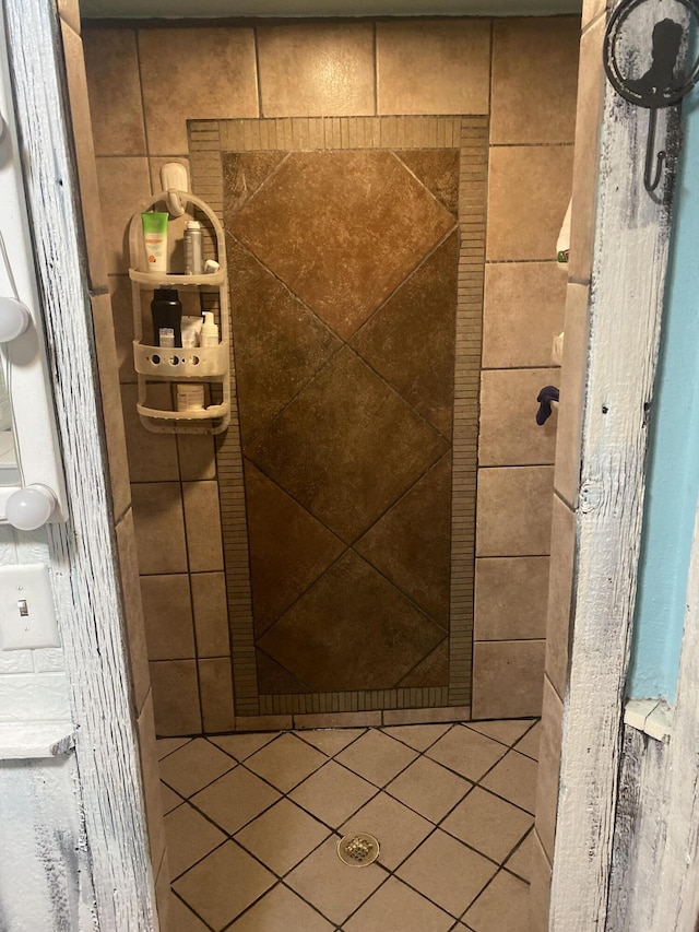 bathroom featuring tile patterned flooring