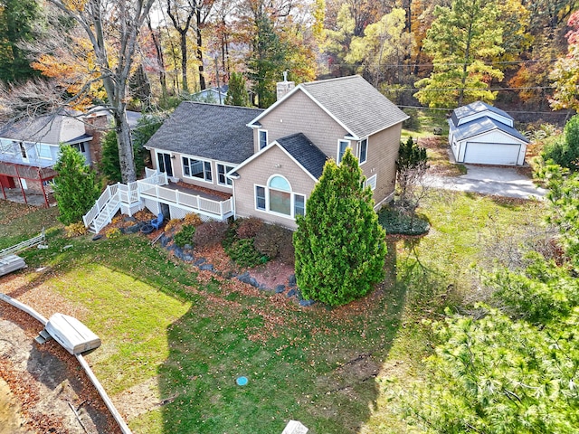 birds eye view of property