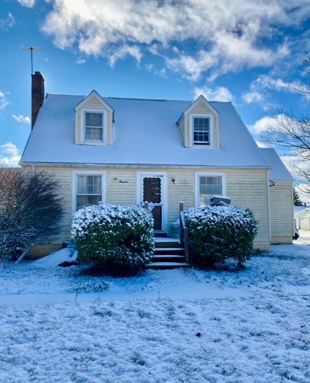 view of cape cod home