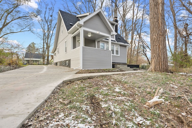 view of property exterior