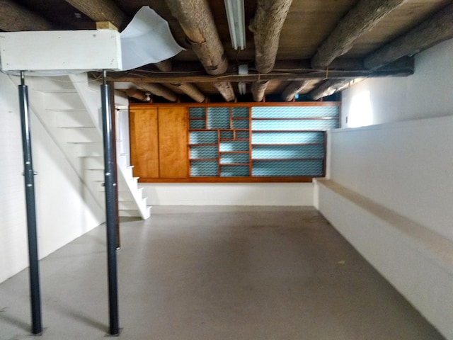 view of basement