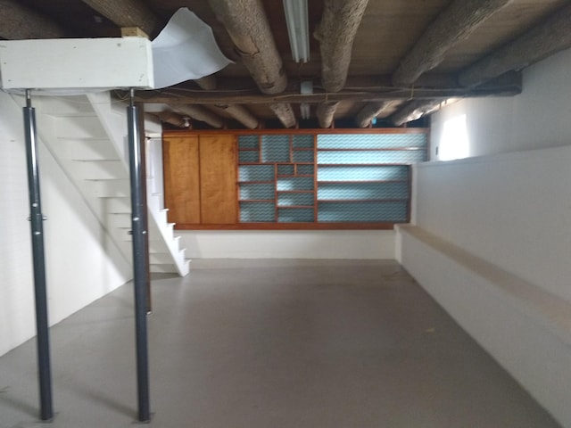 view of basement