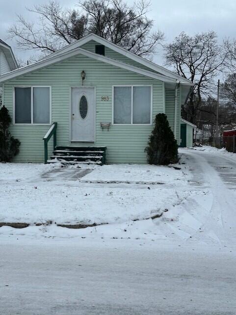 view of bungalow