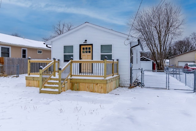 view of bungalow-style house