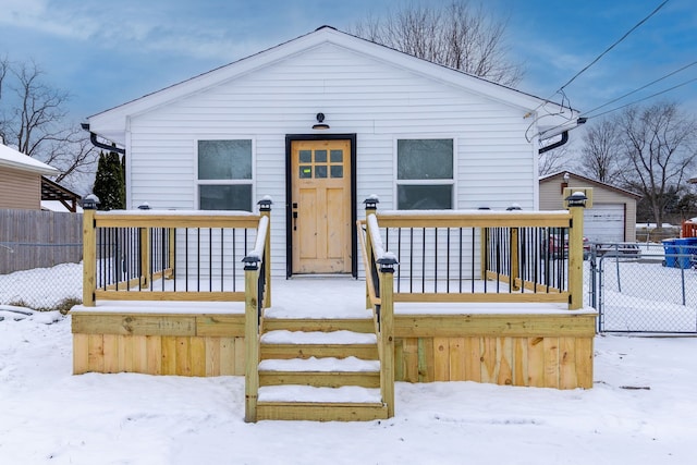 bungalow-style home featuring a porch