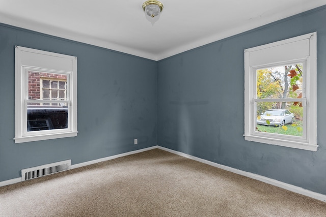 empty room featuring carpet floors