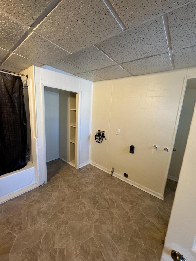 view of clothes washing area