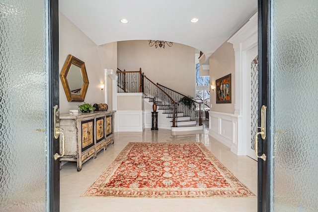 view of foyer entrance