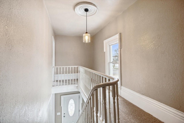 interior space featuring carpet floors