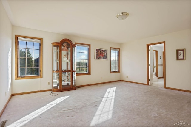 view of carpeted empty room