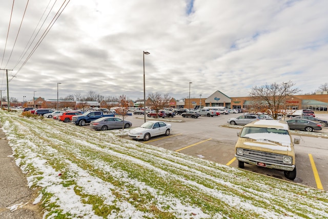 view of uncovered parking lot