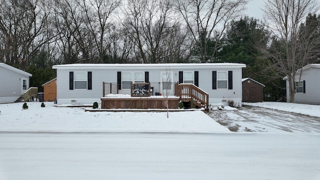 view of manufactured / mobile home