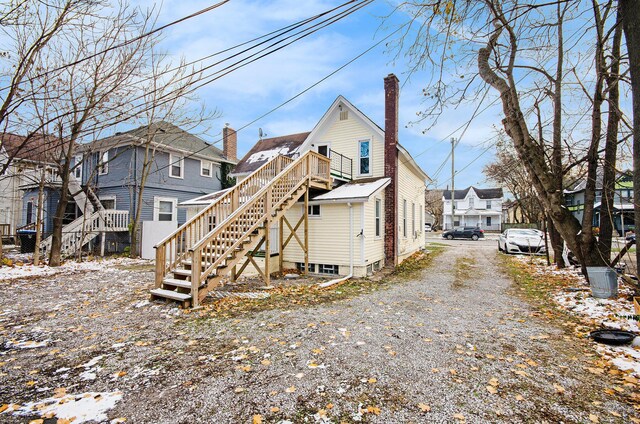 view of back of property