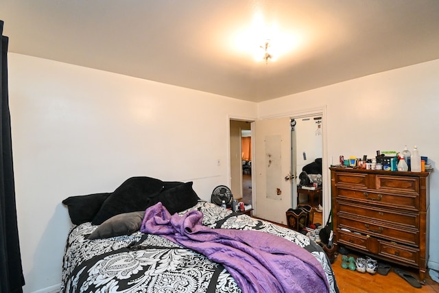 bedroom with a closet