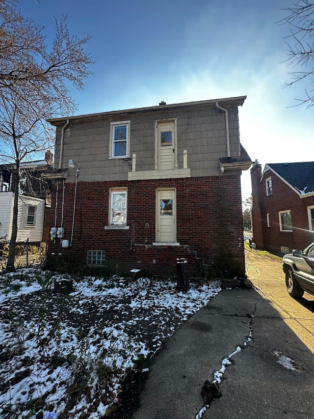 view of front of property