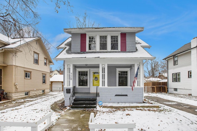 view of bungalow-style home