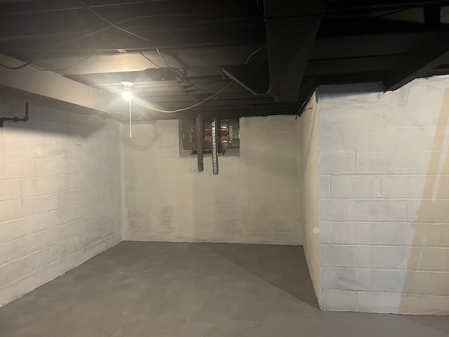 view of basement