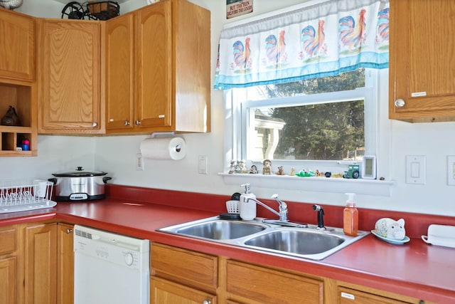 kitchen featuring dishwasher and sink