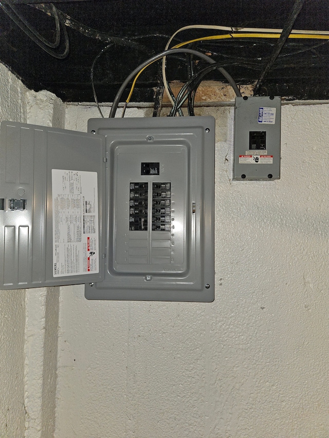 utility room featuring electric panel