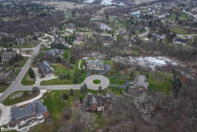 birds eye view of property