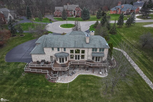 birds eye view of property