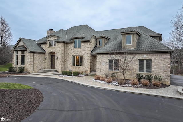 view of french country style house