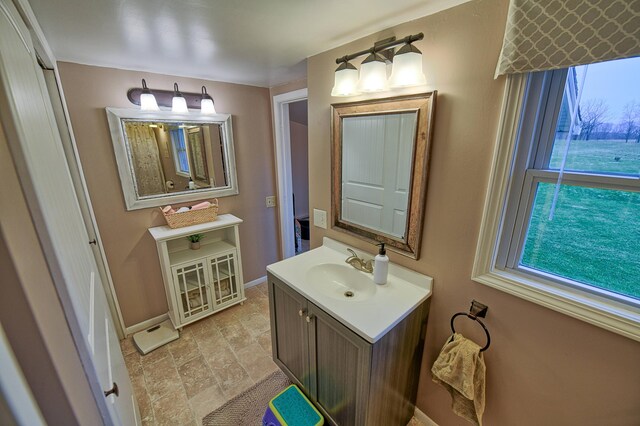 bathroom with vanity