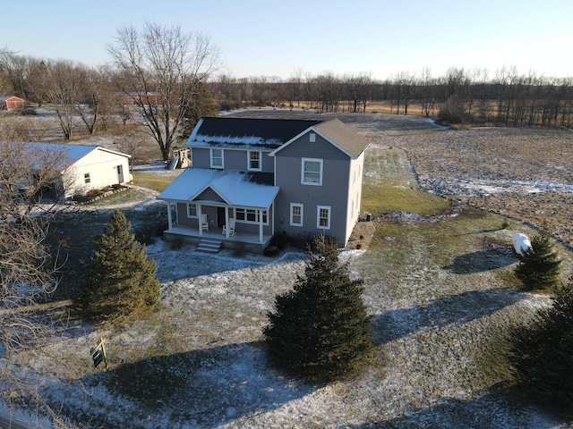 view of front of house with covered porch