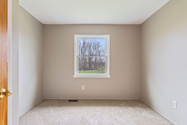 view of carpeted empty room