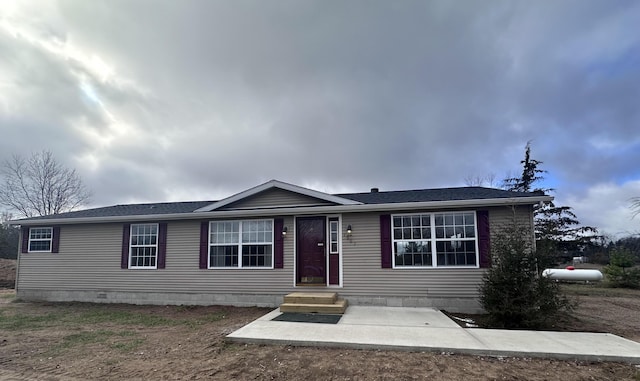 manufactured / mobile home with a patio