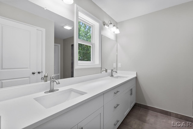 bathroom with vanity