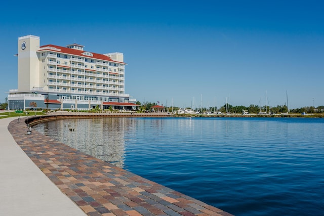 view of water feature