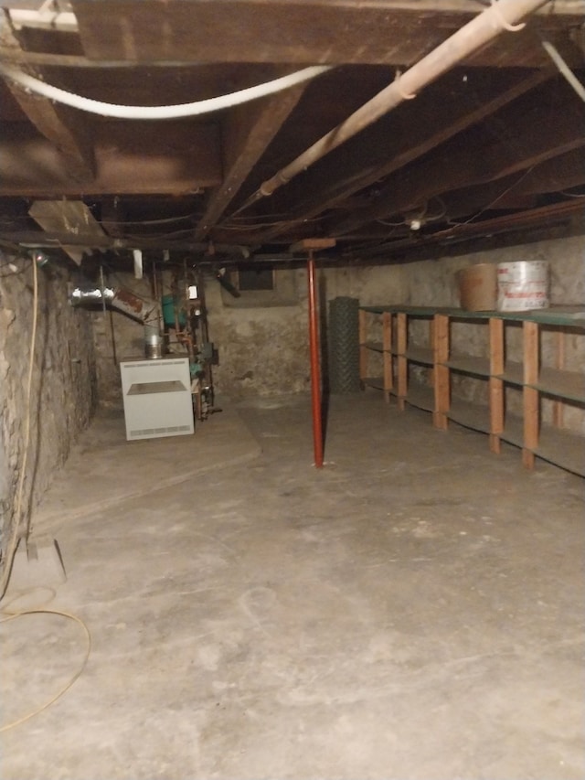 view of basement